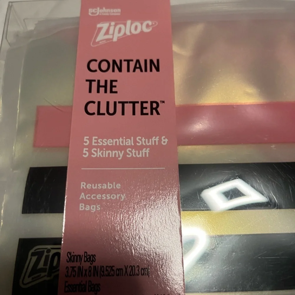 SCJohnson Ziploc Contain The Clutter Essential & Skinny Stuff Accessory